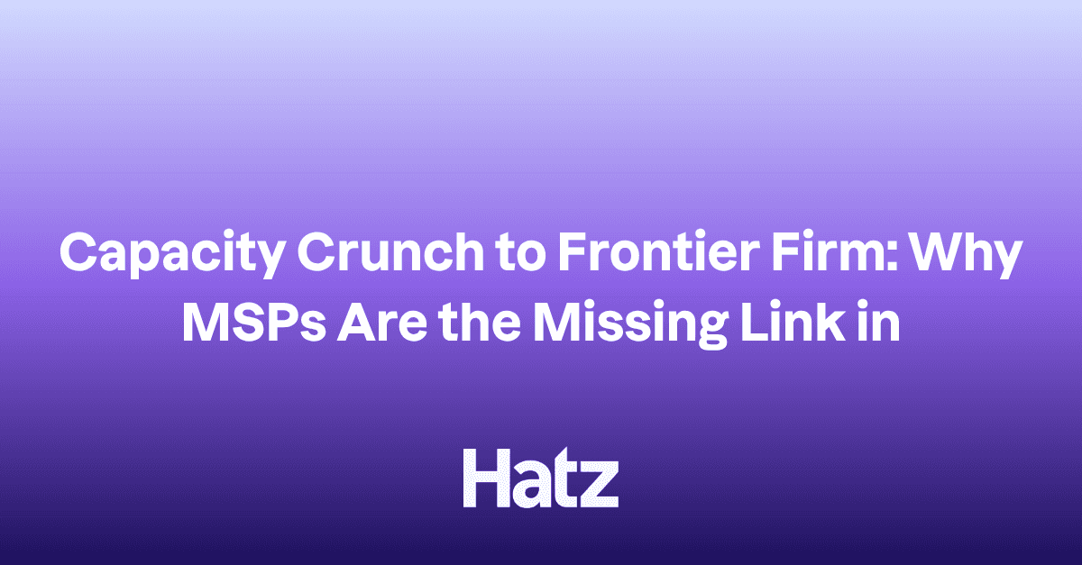 Capacity Crunch To Frontier Firm